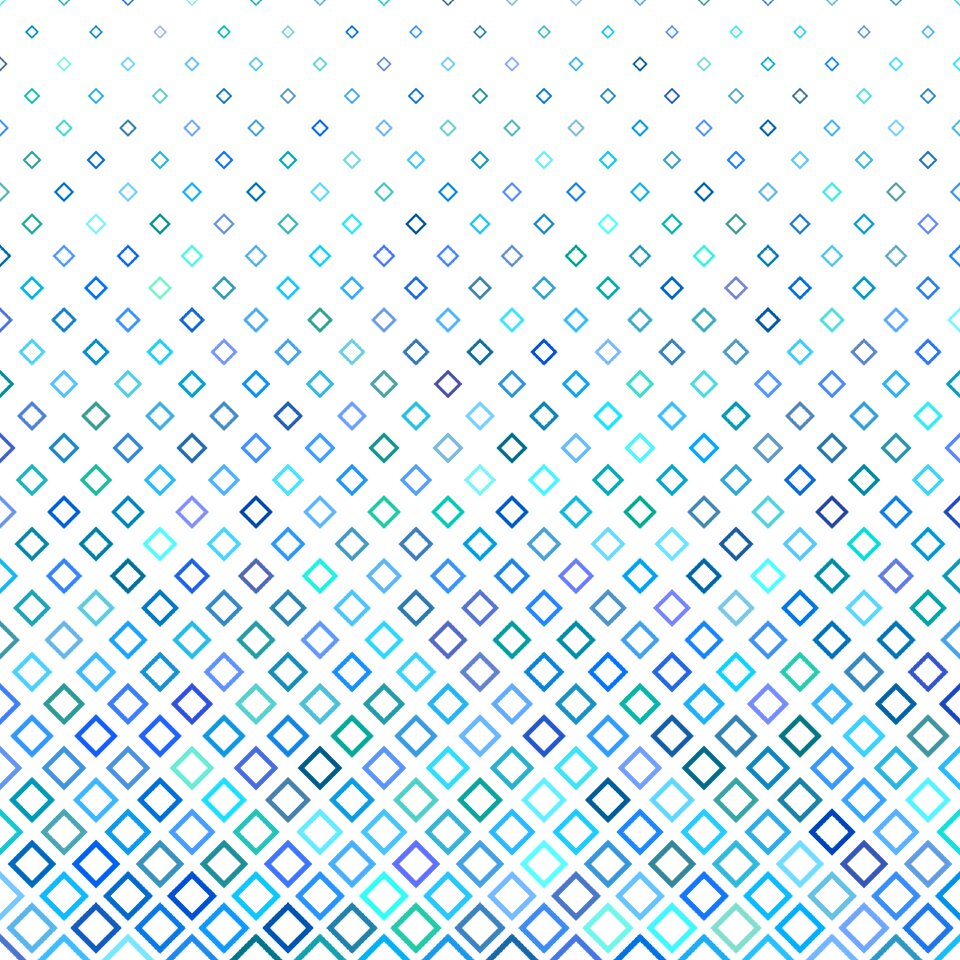 Square decor abstract
