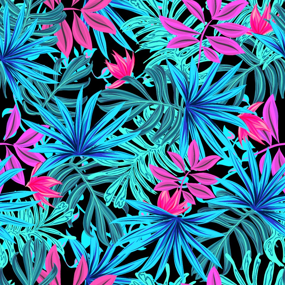 Plant illustration stamping