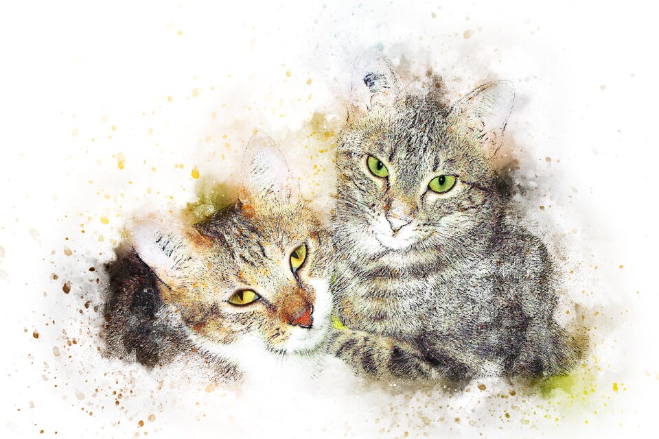 Emotion watercolor vintage