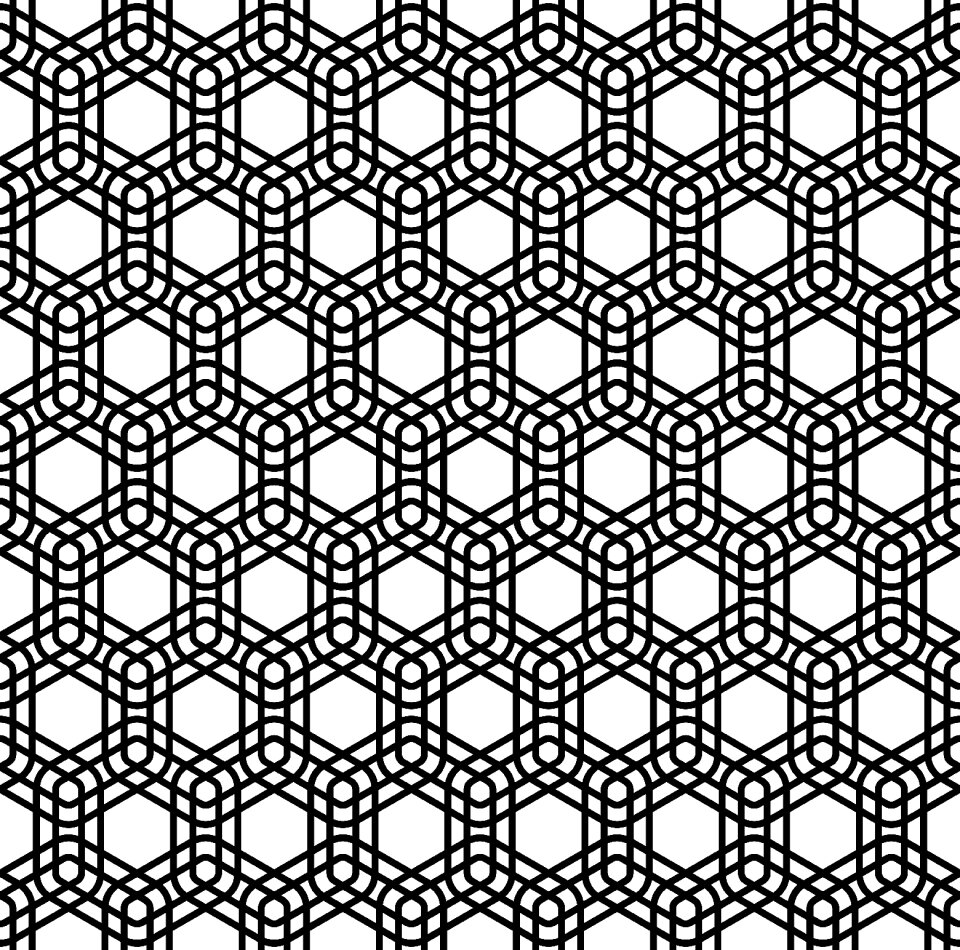 Motif curved pattern