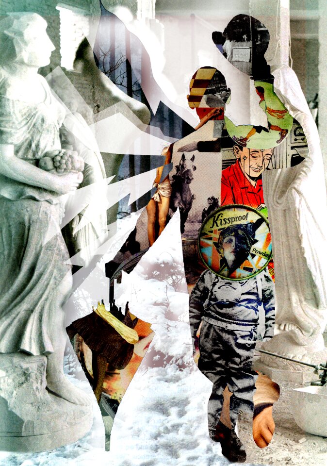 Collage salute surreal