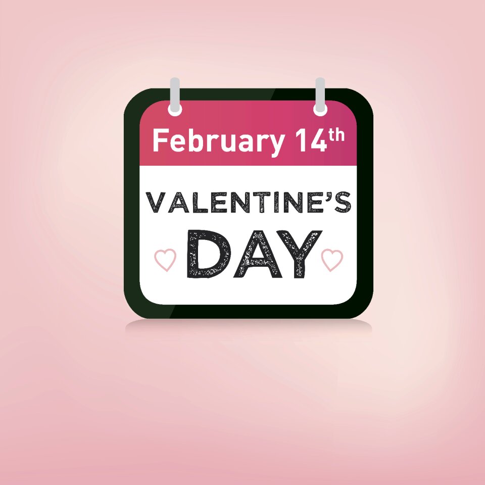 Amorous valentine's day calendar