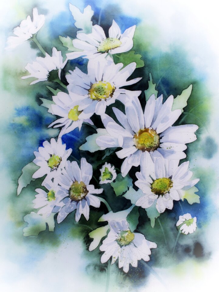 Flower fresh watercolour