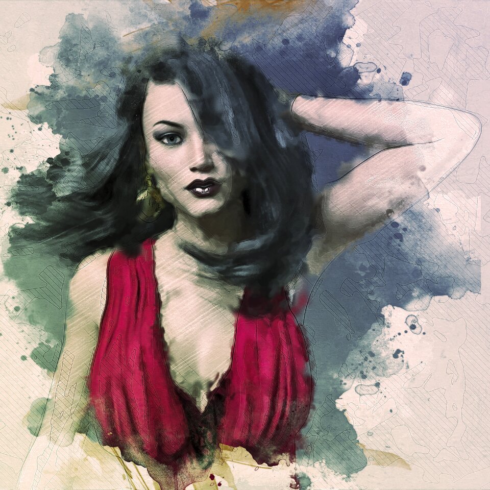 Woman female portrait