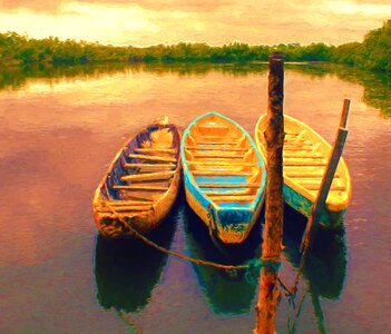 Seascape lake digital
