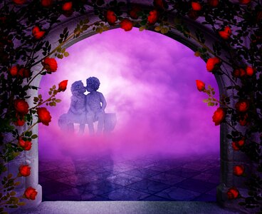 Sculpture gothic fog