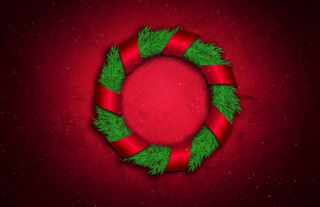 Bow ornament red