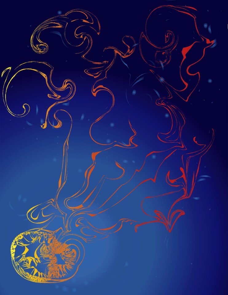 Graphic design yellow red
