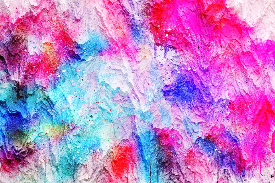 Watercolor vintage colorful