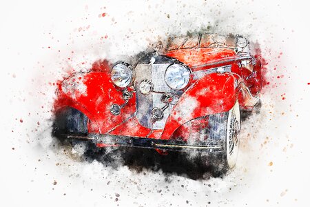 Abstract watercolor vintage