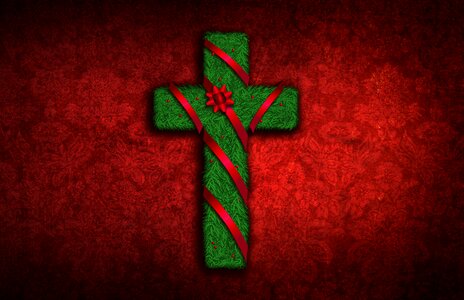 Cross ribbon bow