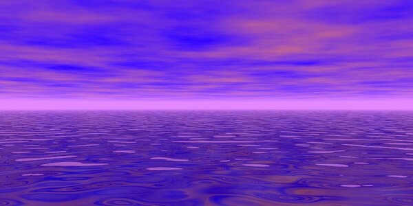 Water ocean sunset