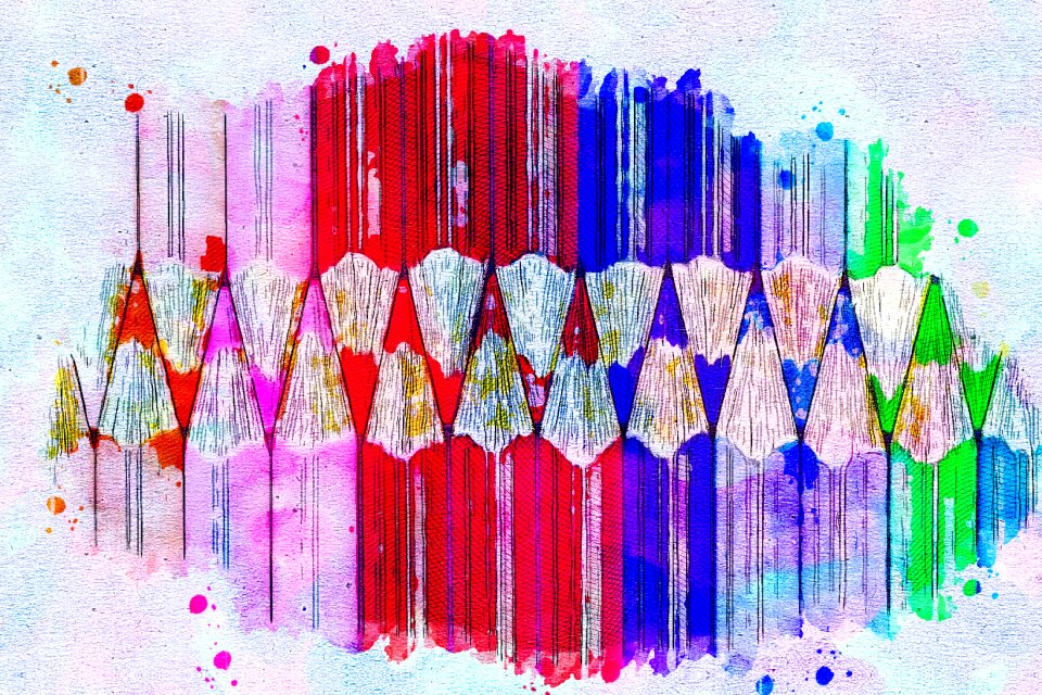 Abstract watercolor vintage