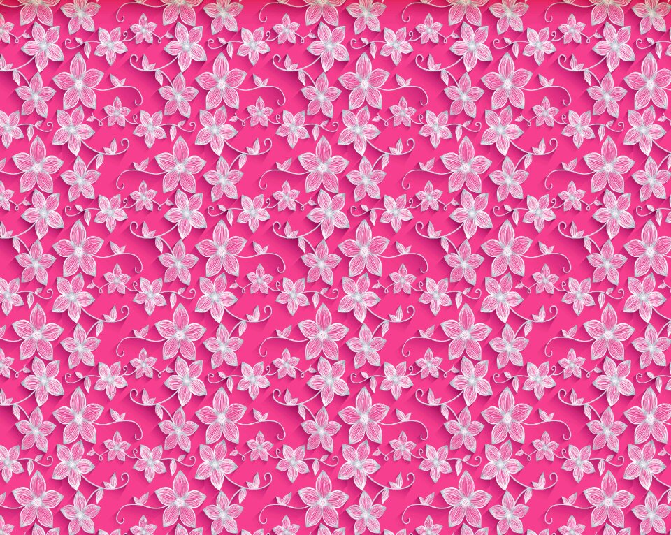 Paper pink floral