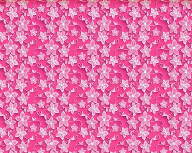 Paper pink floral