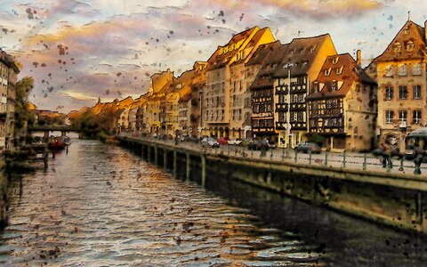Town water outdoors