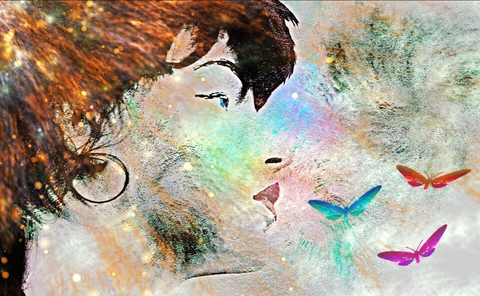 Butterflies digital composing