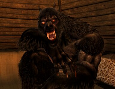 Wolf-man werewolf wolf