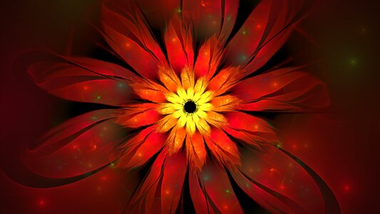 Flower red fire