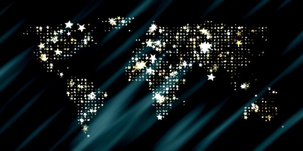 Map of the world globe background