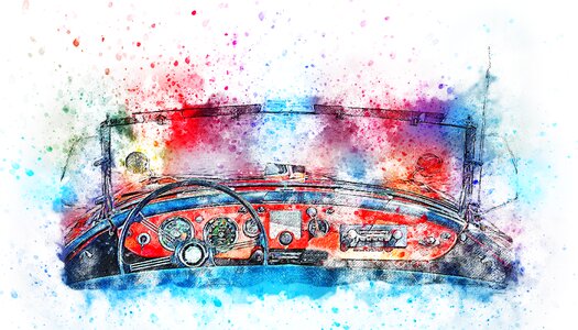 Art watercolor vintage