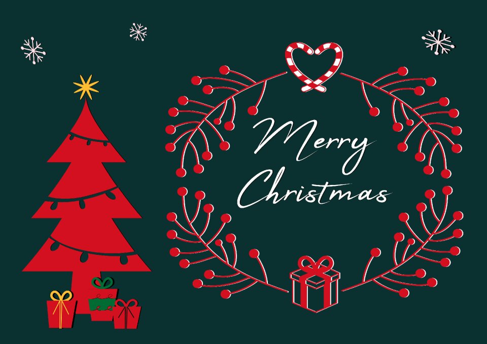 Frame christmas tree christmas