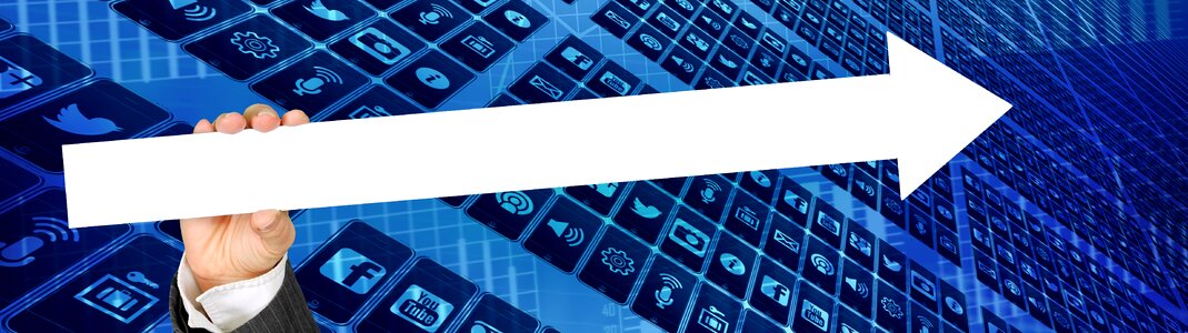 Upward trend social media