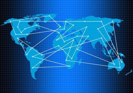 Connection digital globe