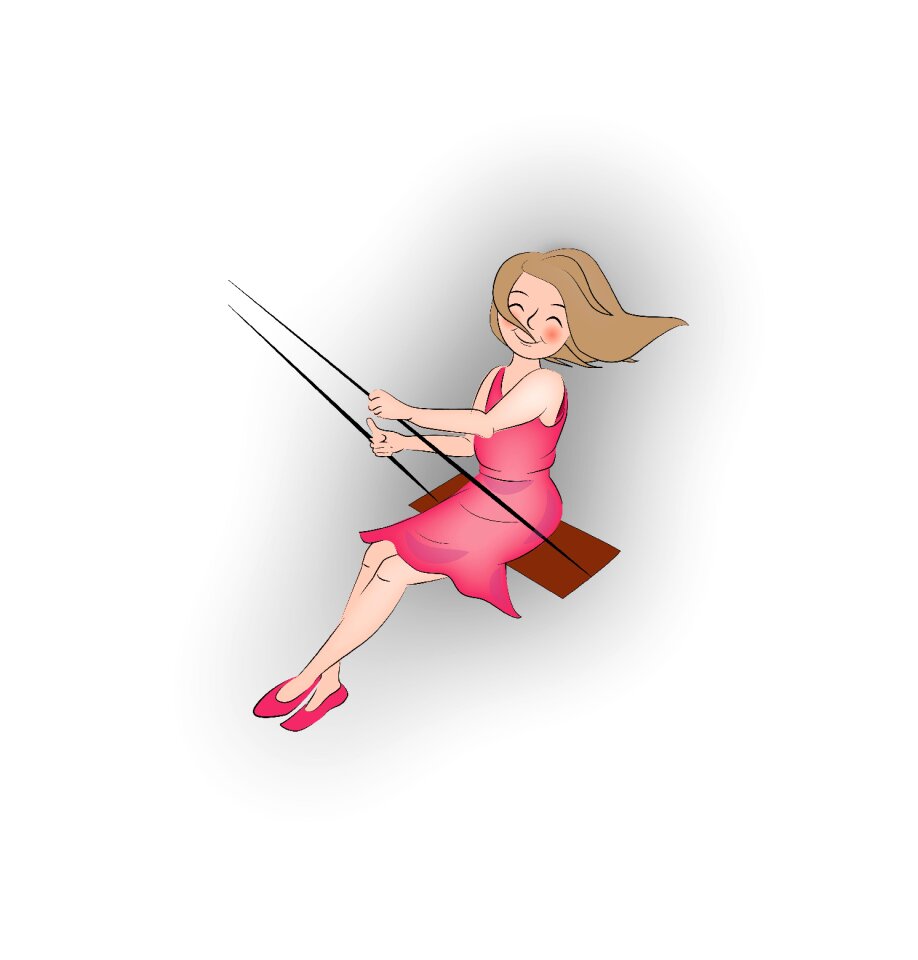 Girl joy Free illustrations