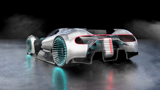 Speed 3d futuristic