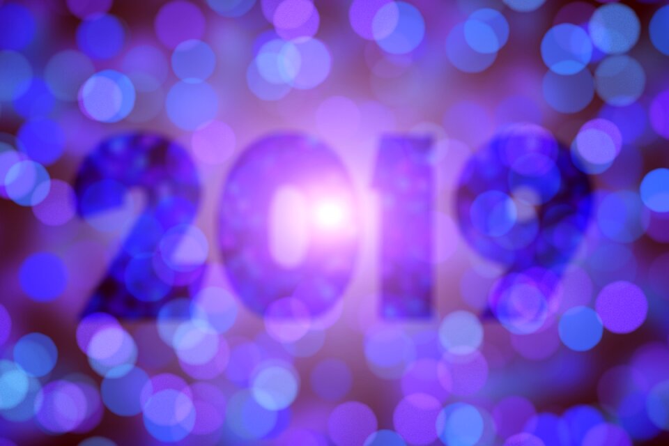 New year's eve turn of the year number