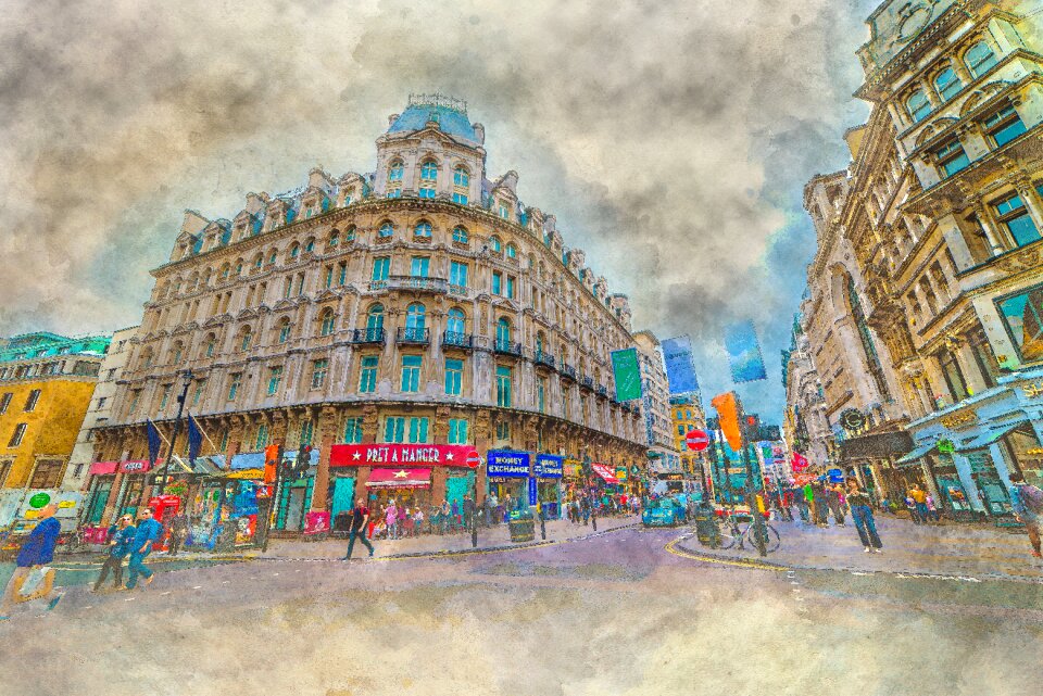Artistry oil on canvas city