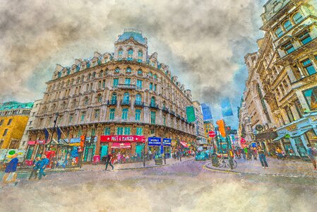 Artistry oil on canvas city