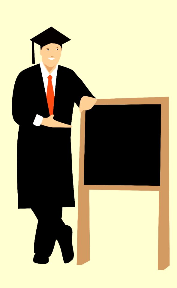Cartoon character board man
