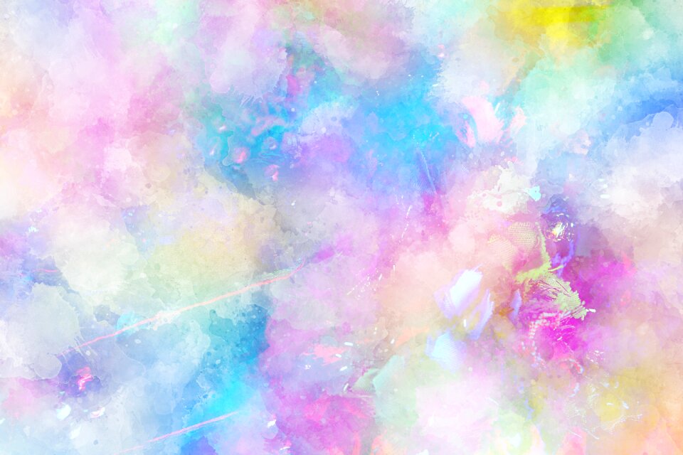 Watercolor vintage colorful