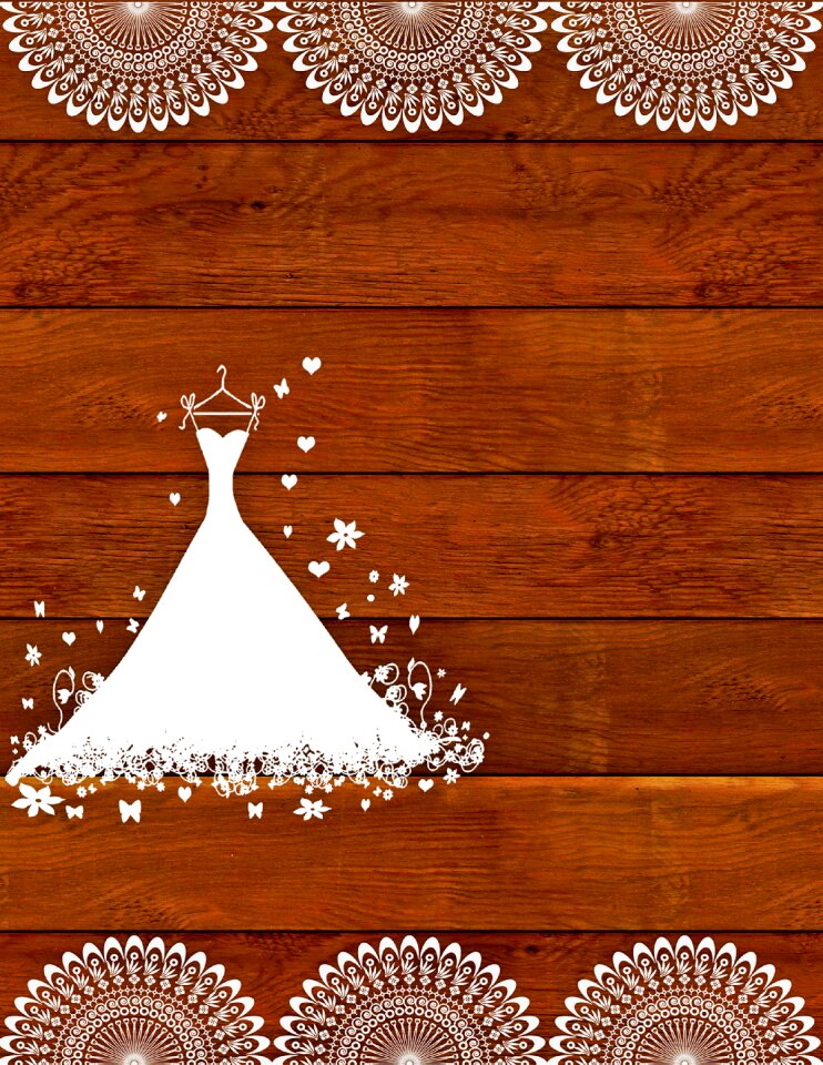 Lace wedding dress background