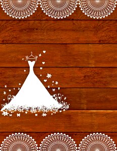 Lace wedding dress background