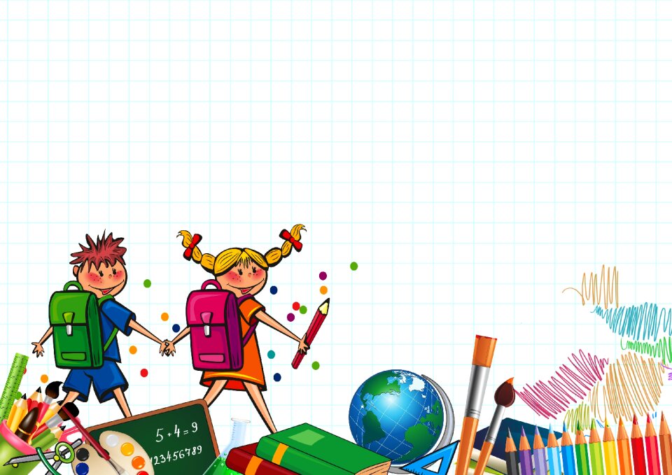 Board colored pencils school bags