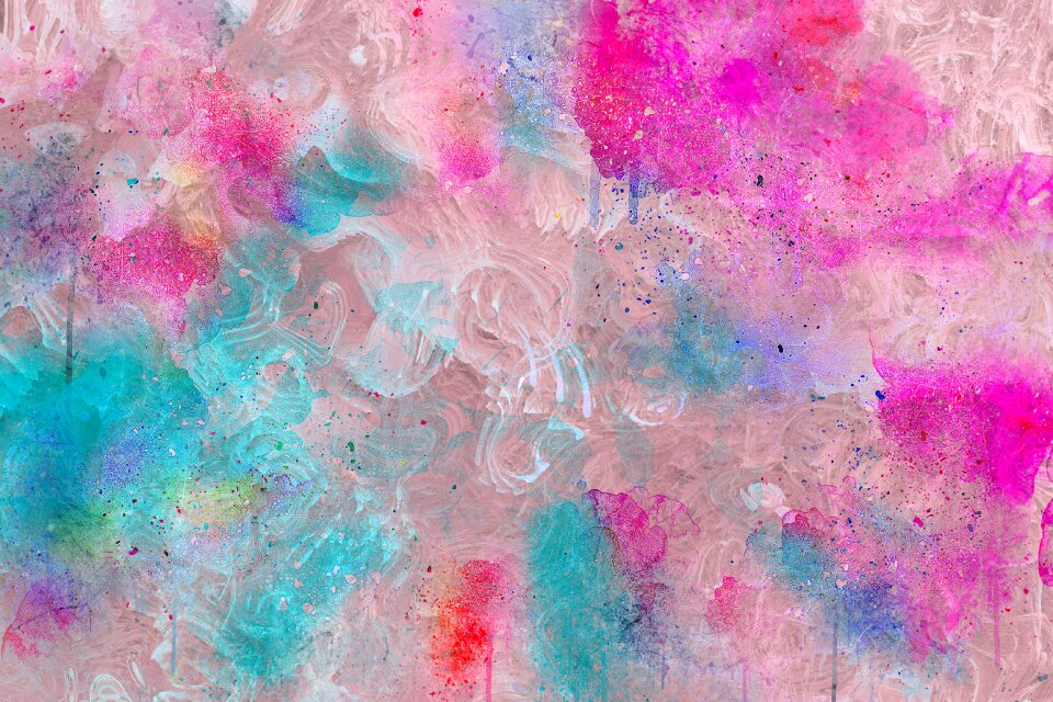 Watercolor vintage colorful