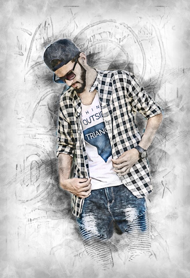 Pose young boy