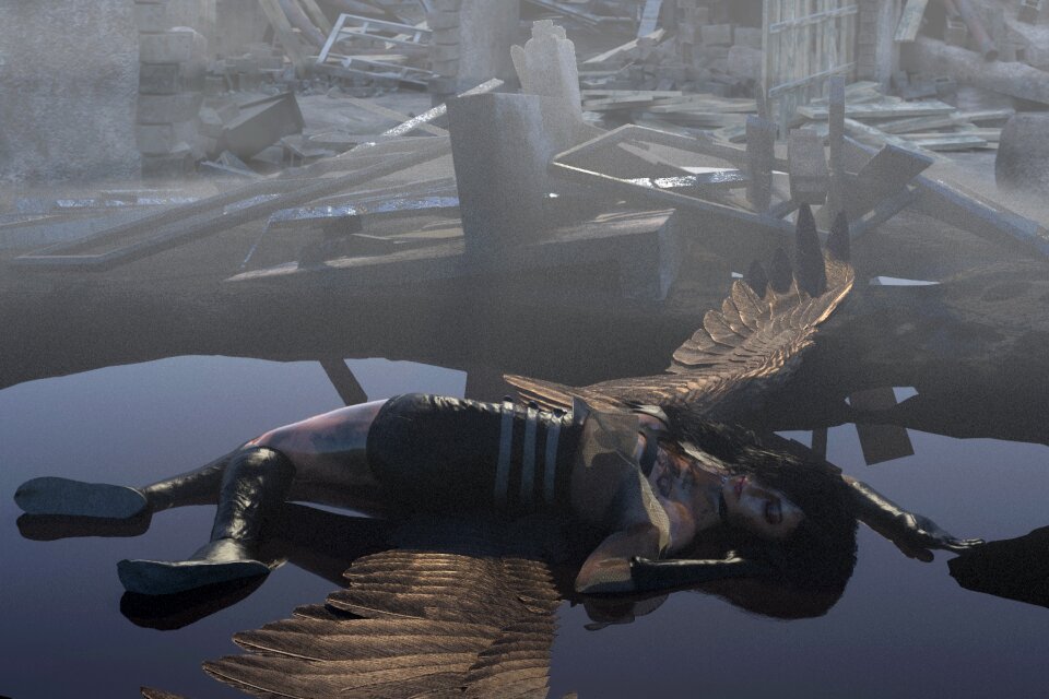 Ruins water injured
