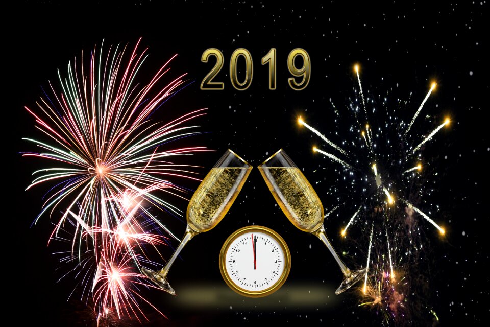 Sylvester turn of the year celebrate