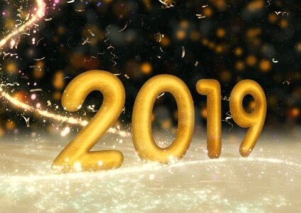 Timeline banner new year greeting