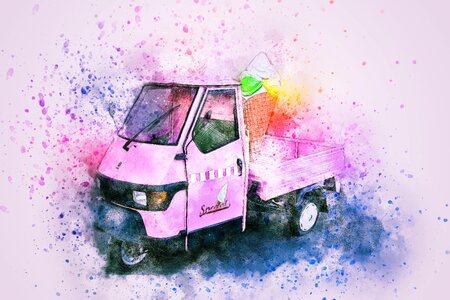 Abstract watercolor vintage