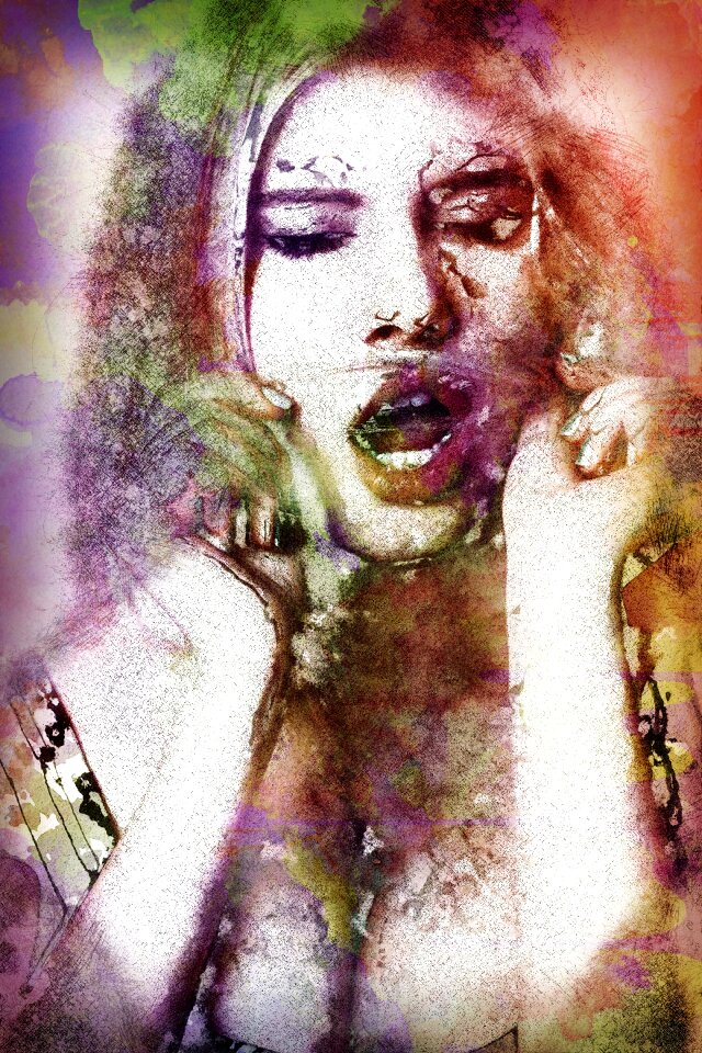 Face girl model