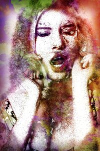 Face girl model