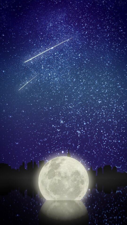 The night sky night city
