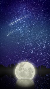 The night sky night city