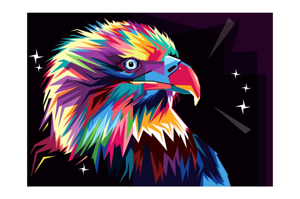 Predator bird black
