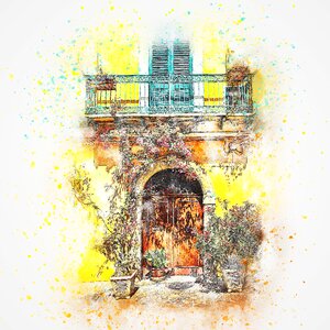 Art watercolor nature